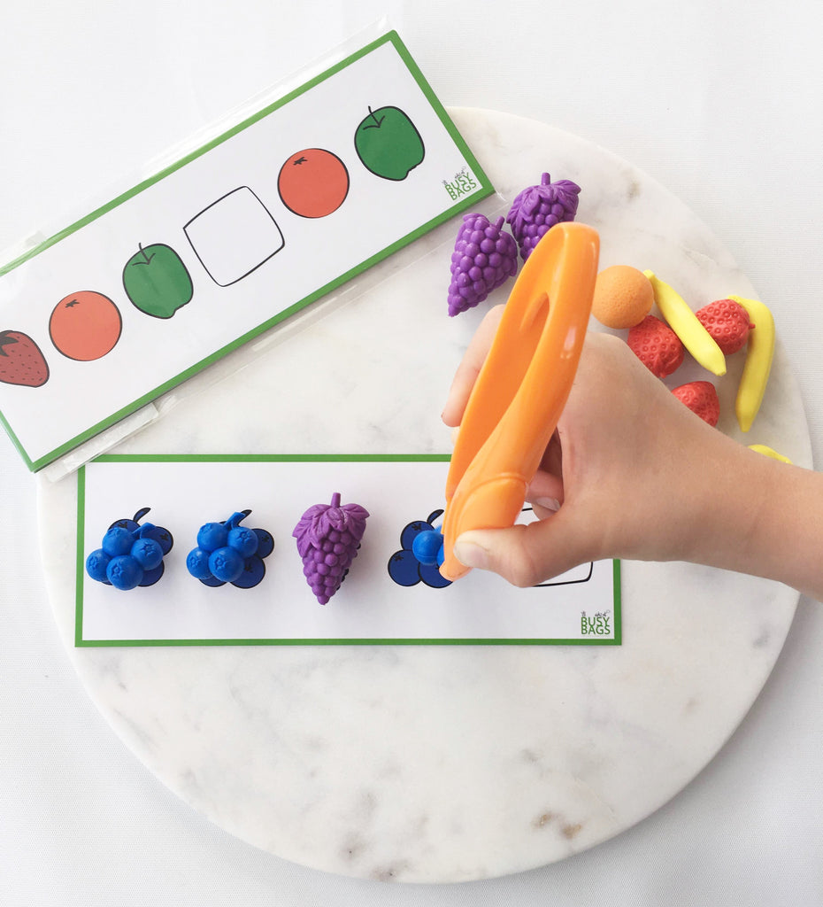 Fruit Patterning Cards | Busy Bags
